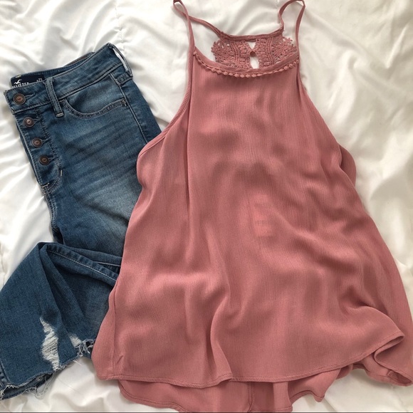 Pink Halter Tank Top XS - Picture 4 of 4